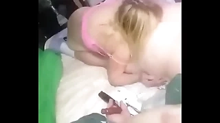 LizT8M eating her husband TonyT8M 's Asshole as penance for disobedience&period;  She accepts her punishment & gladly eats his Exasperation until she get the Cherry Fart in her frowardness she so deserves&period;